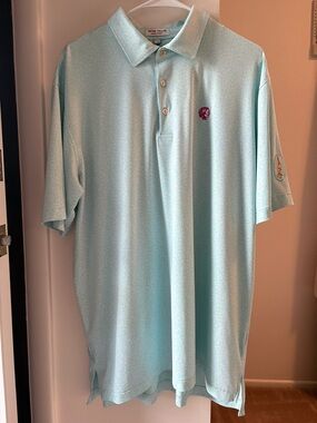 Peter Millar Mint Green Short-Sleeve Polo